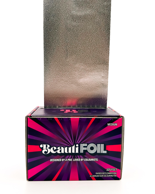 Beautifoil Professional Embossed Silver 325 Foot Hair Foil Roll