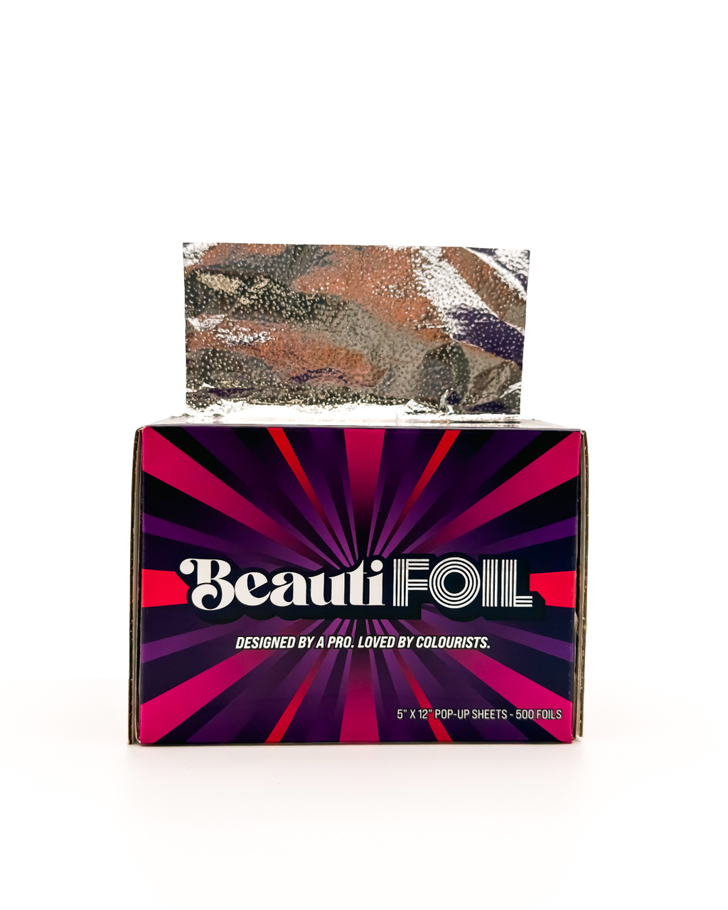 BeautiFoil Professional 5 x 12 Embossed Classic Silver Pop-Up Foils